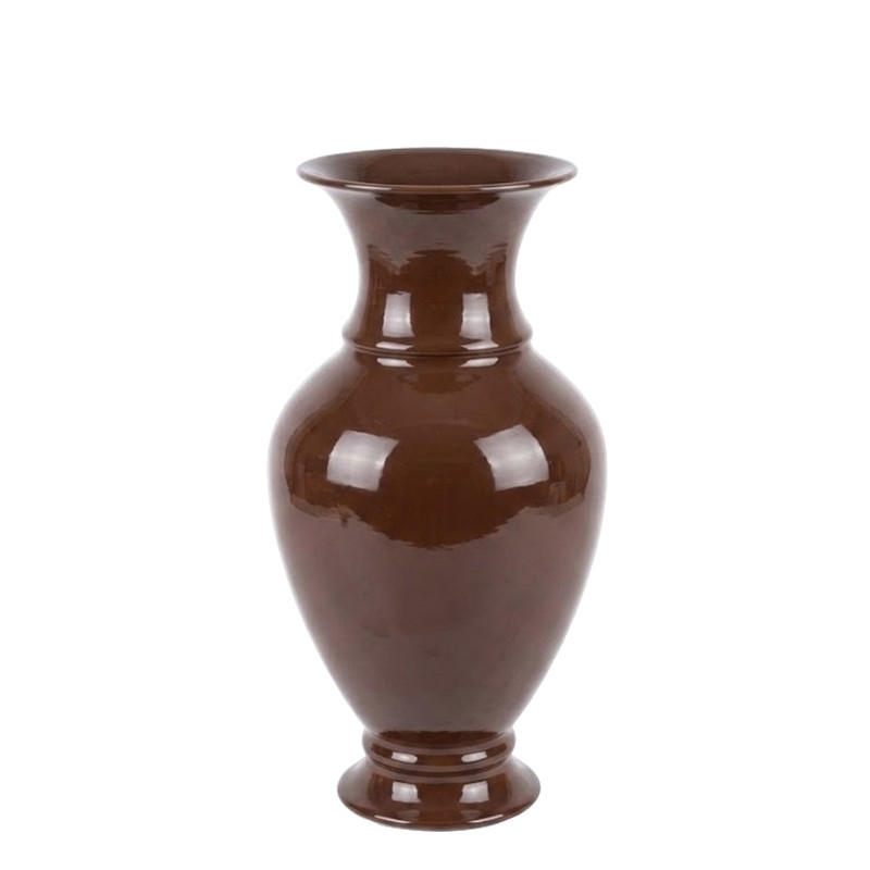 VASE Roger Braun 17/21,5/41cm Metall - Braun, Metall (41cm) - Mondex