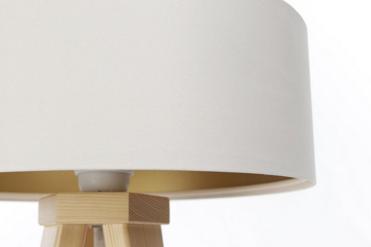 TISCHLAMPE Gold 30/45 cm - Beige, Kunststoff (30/0.7/45cm) - ONZENO