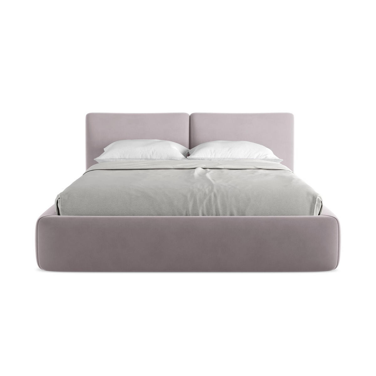 POLSTERBETT mit Bettkasten und Lattenrost 180x228 Violett - Lila/Flieder, Kunststoff/Textil (160/200cm) - LaMiaSofa