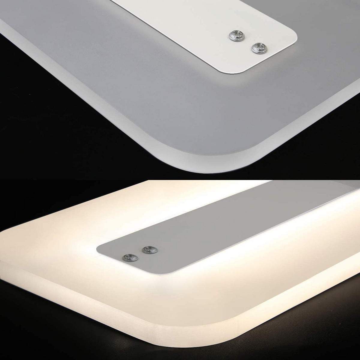 LED-DECKENLEUCHTE Jaser 80/15/5 cm - Weiß, Kunststoff (80/15/5cm) - Nettlife