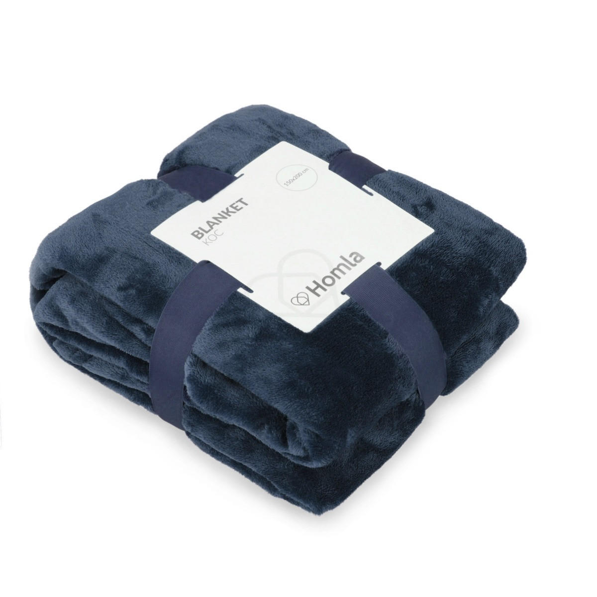 DECKE Rote dunkelblau 150/200 cm - Dunkelblau, Textil (150/200cm) - Homla