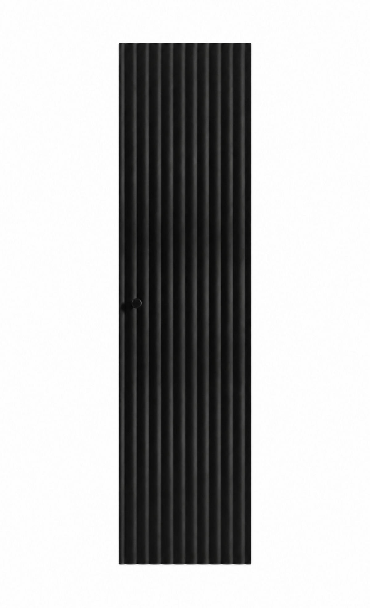BADEZIMMER-HOCHSCHRANK: Schwarz / Griffe Schwarz, 35 x 27 x 136 cm - Schwarz, Holzwerkstoff (35/136/27cm) - 3XE LIVING