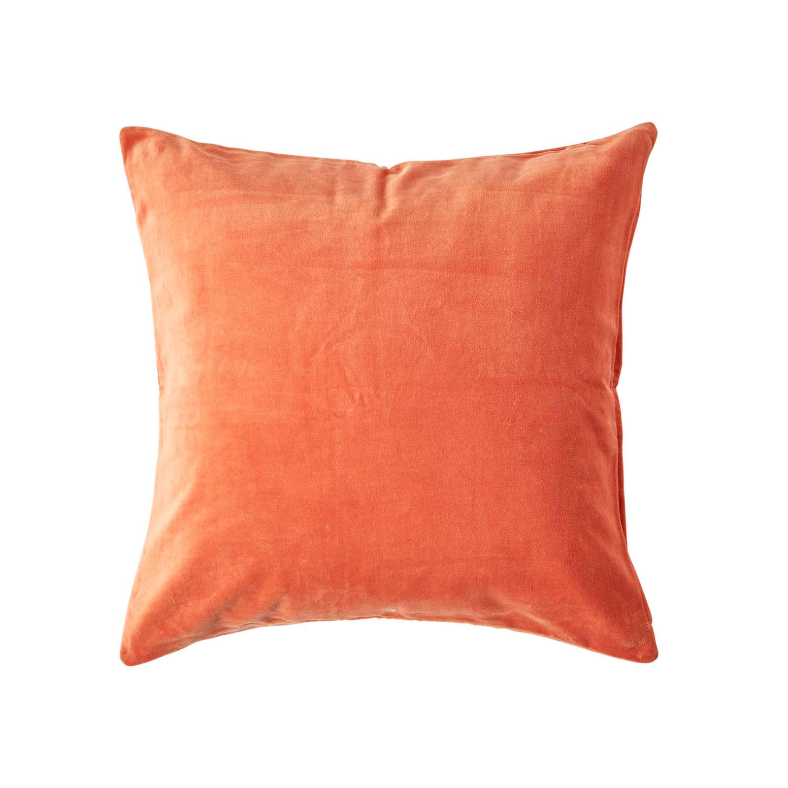 KISSENHÜLLE Baumwollsamt orange 60/60 cm - Orange, Textil (60/60cm) - Homescapes