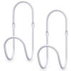 HANDTUCHHALTER 2er-Set 7/6/15,5 cm - Weiß, Metall (6/15.5/7cm) - Giftdecor