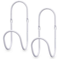 HANDTUCHHALTER 2er-Set 7/6/15,5 cm - Weiß, Metall (6/15.5/7cm) - Giftdecor