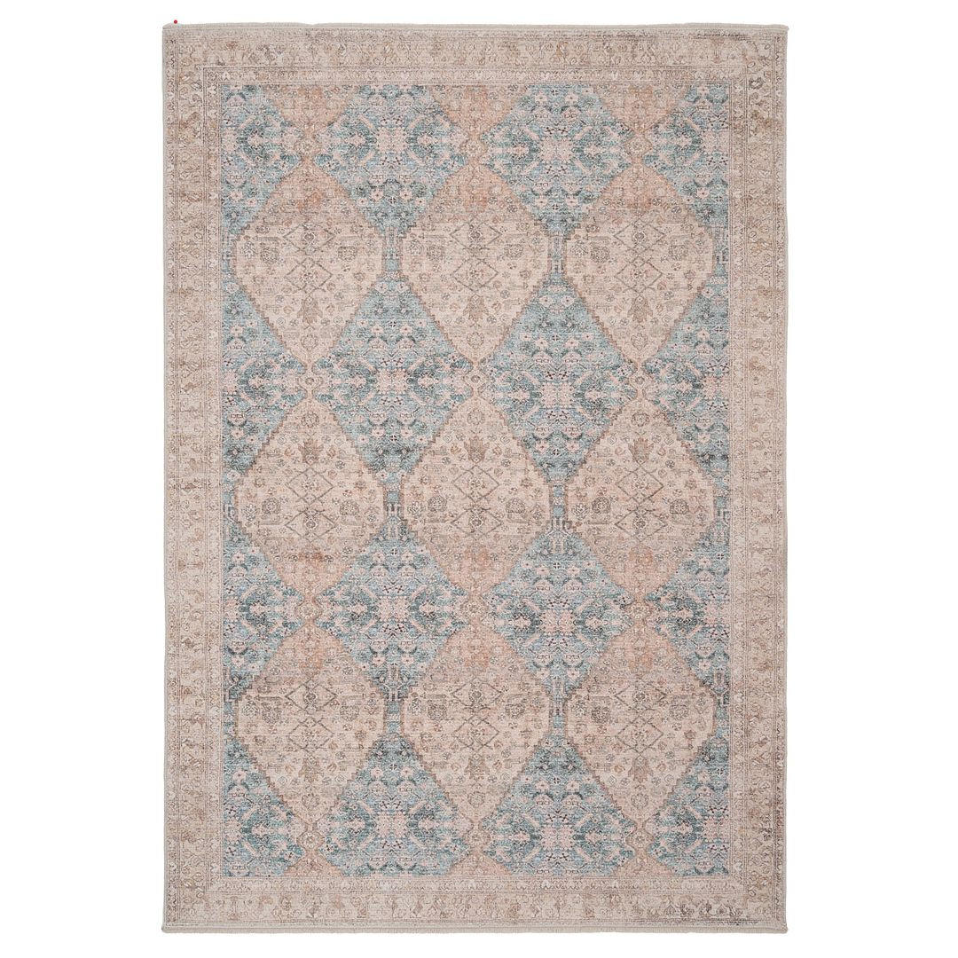 VINTAGE-TEPPICH Ishani Genevieve Beige - Beige, Textil (119/170cm) - Kukoon Rugs