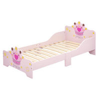 KINDERBETT 140x70 cm DE-14534 mit Prinzessinnen-Krone Rosa - Pink, Holzwerkstoff (70/140cm) - ComfortXL