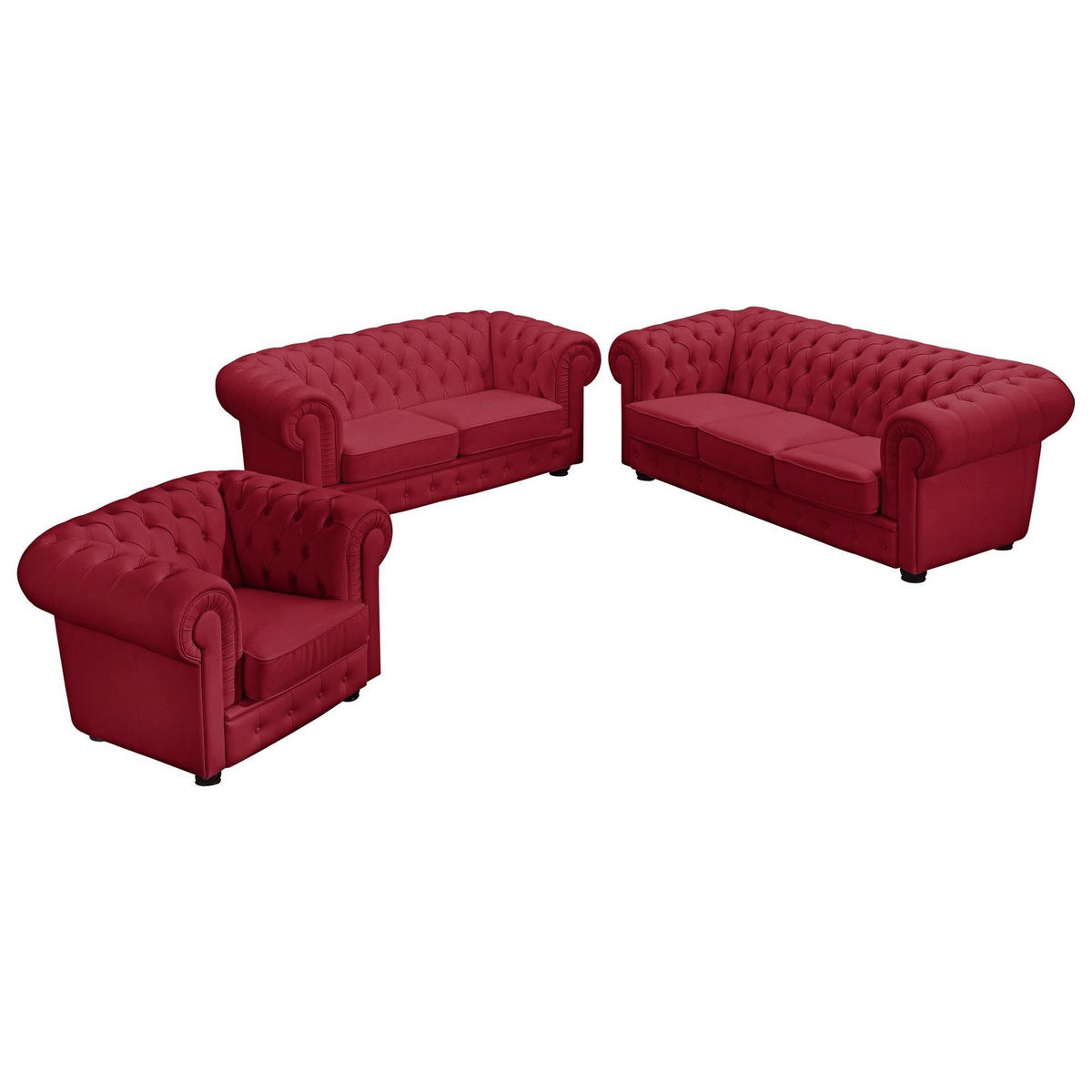 SESSEL Kalea Bezug pigmentiertes Nappaleder Buche nussbaum dunkel / rot - Rot, Leder (110/76/98cm) - 58aufmkessel