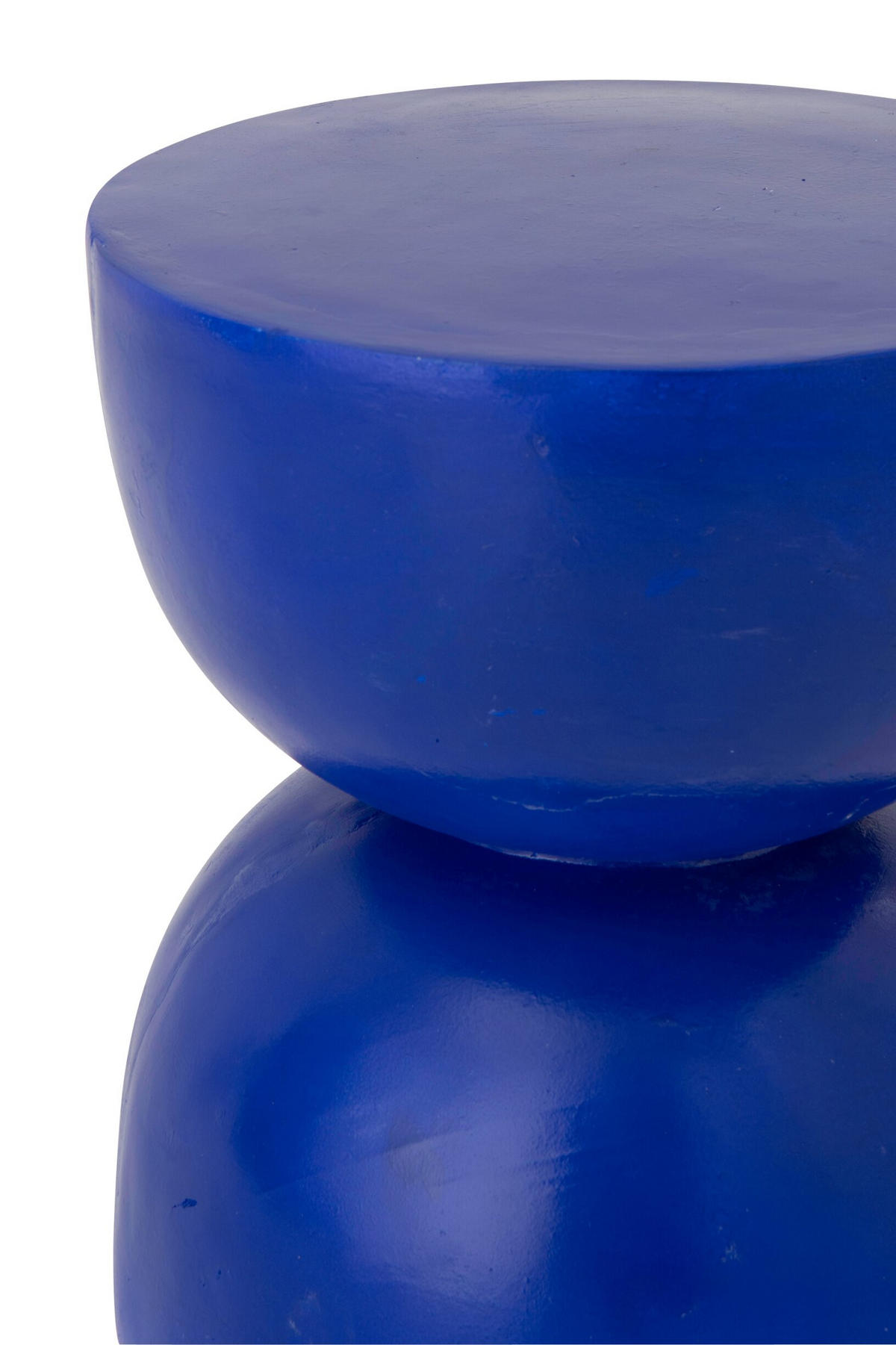 BEISTELLTISCH DANDUHR Blau - Blau, Glas/Naturmaterialien (41/41/47.5cm) - J-Line