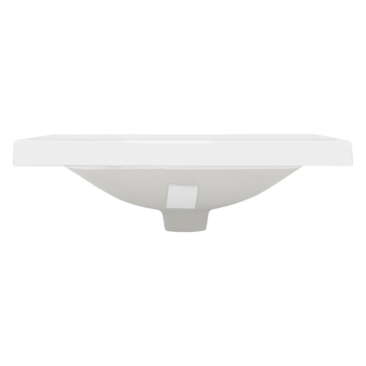 WASCHBECKEN - Weiß, Keramik (41.5/15.5/51cm) - ML-DESIGN