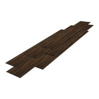 WANDPANEEL-SET Boxtel 12-TLG. - Walnussfarben, Kunststoff (0.7/31.5/195cm) - NEU.HOLZ
