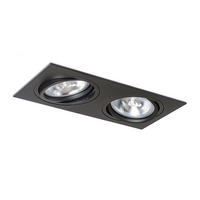 EINBAULEUCHTE PASADENA G53 SQ II Schwarz 30 W - Schwarz, Metall (9/9/12cm) - Rendl