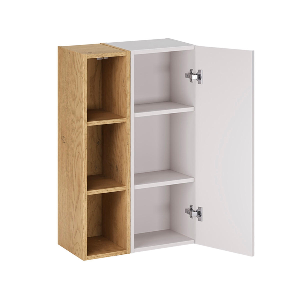 SKŘÍŇORIA Bílá - bílá, kompozitní dřevo (50/80/26.6cm) - Petits-meubles