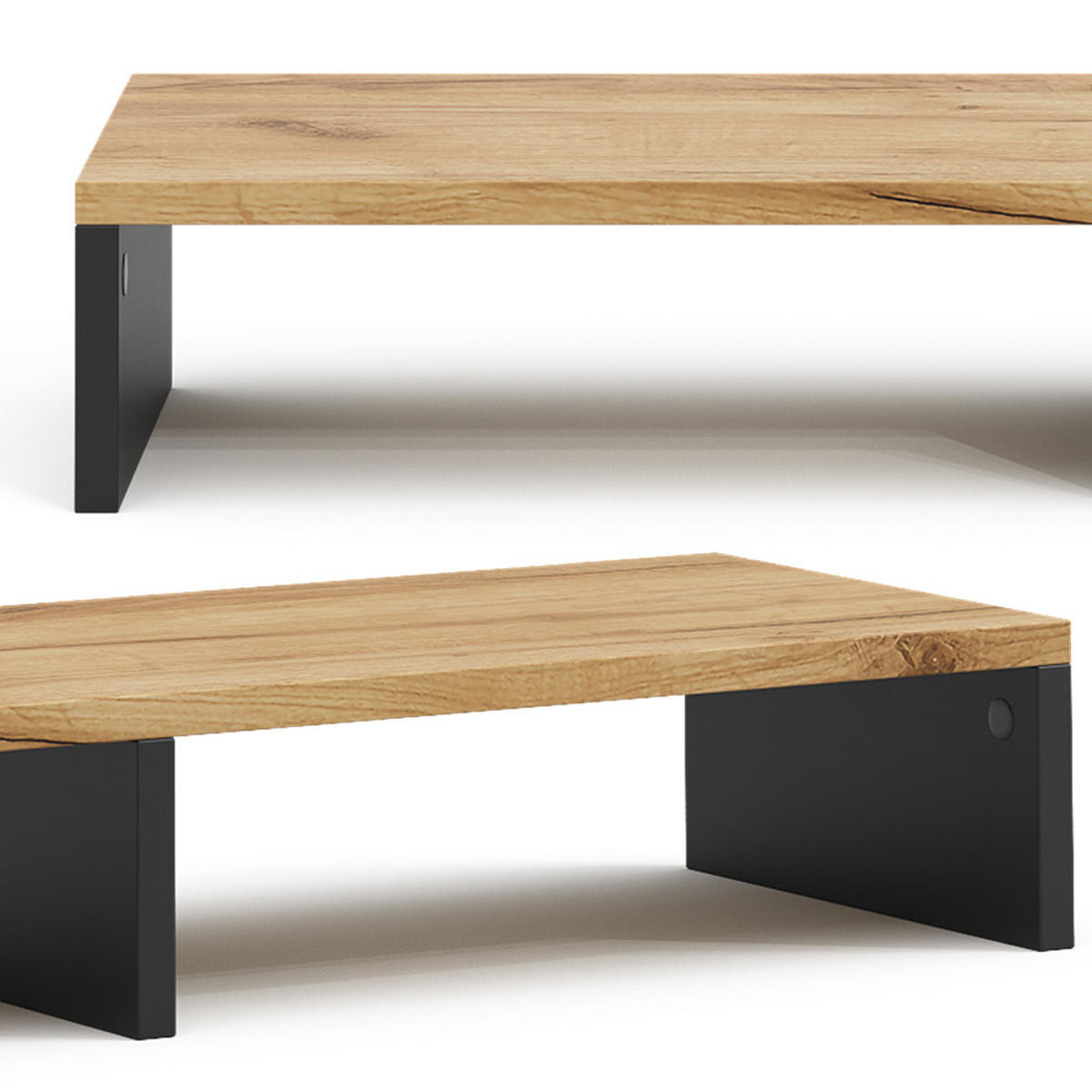 STOJAN NA MONITOR Tomy Antracit/zlatý dub - medově dubová/antracitová, kompozitní dřevo (23.5/80/12cm) - Vicco