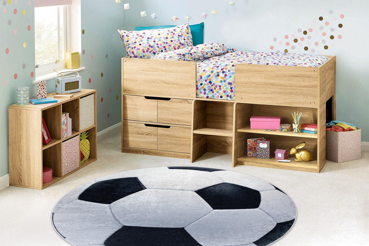 TEPPICH Boisko 80 cm - Weiß, Textil (80/80cm) - rugsX