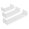 WANDREGAL-SET 3 TLG. Vennesla - Weiß, Holzwerkstoff (60/10/15cm) - [en.casa]