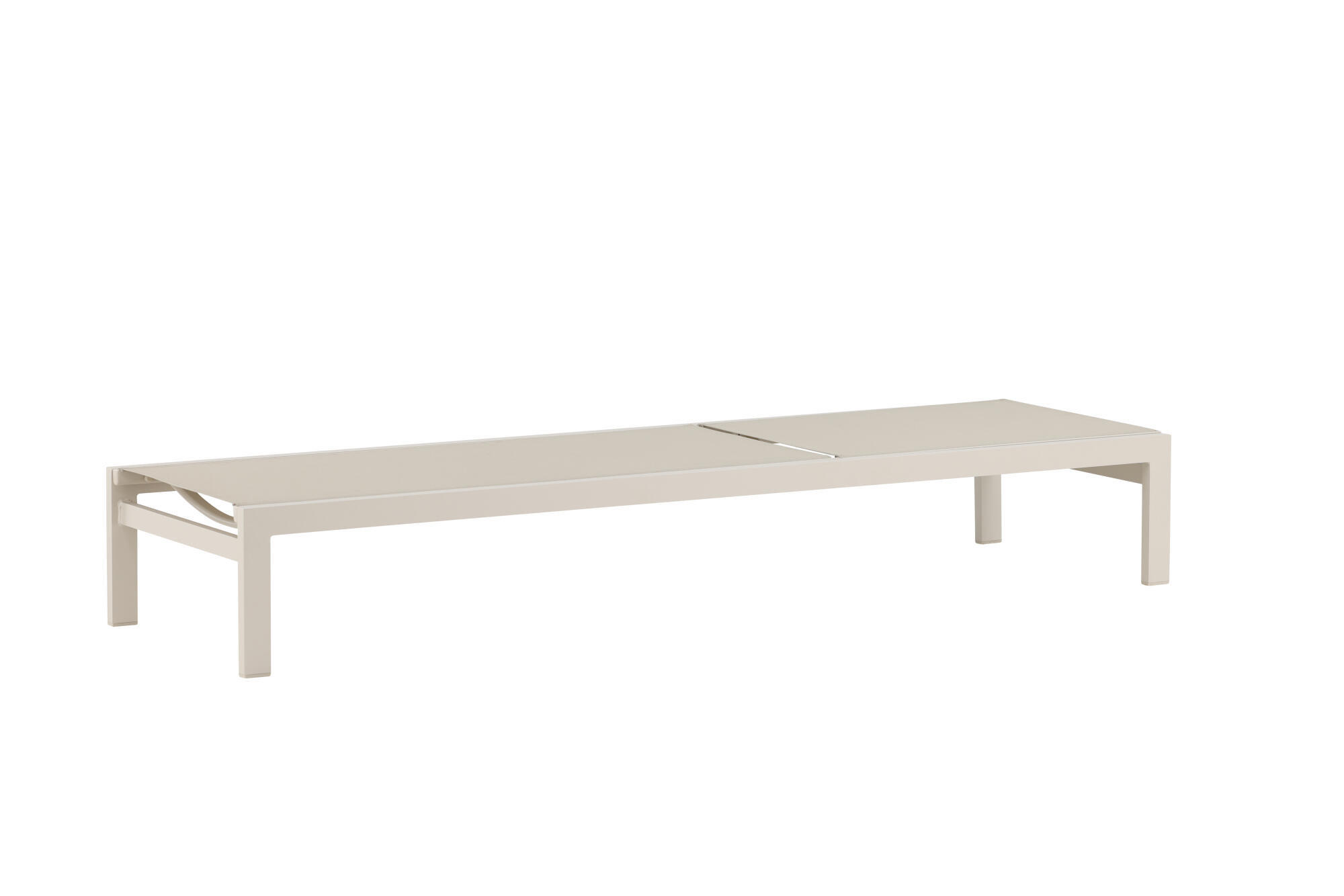 SONNENLIEGE COPACABANA Beige 60x195x30 cm - Beige, Metall (60/30/195cm) - FURNLUX