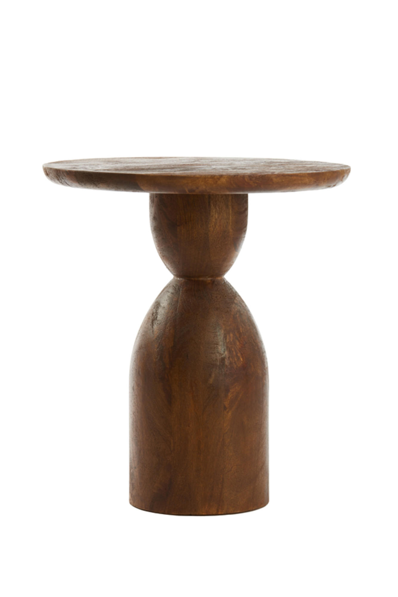 BEISTELLTISCH Torir Braun Ø40/50 cm - Dunkelbraun, Holz (40/40/50cm) - Light & Living