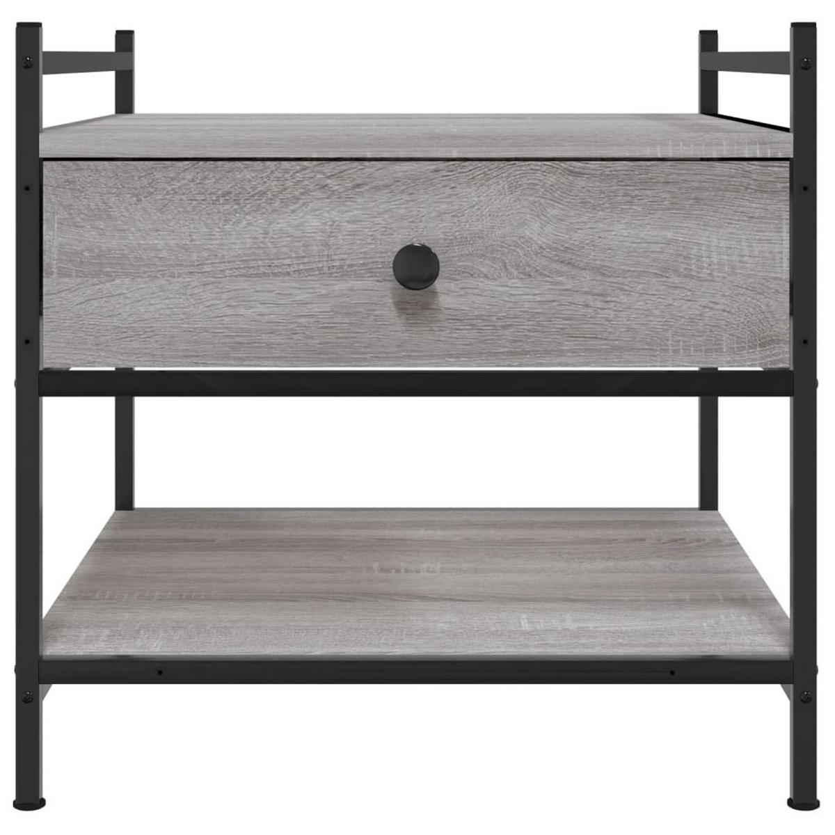 COUCHTISCH Grau Sonoma 50x50x50 cm Holzwerkstoff - Grau, Holzwerkstoff (50/50/50cm) - furnicato