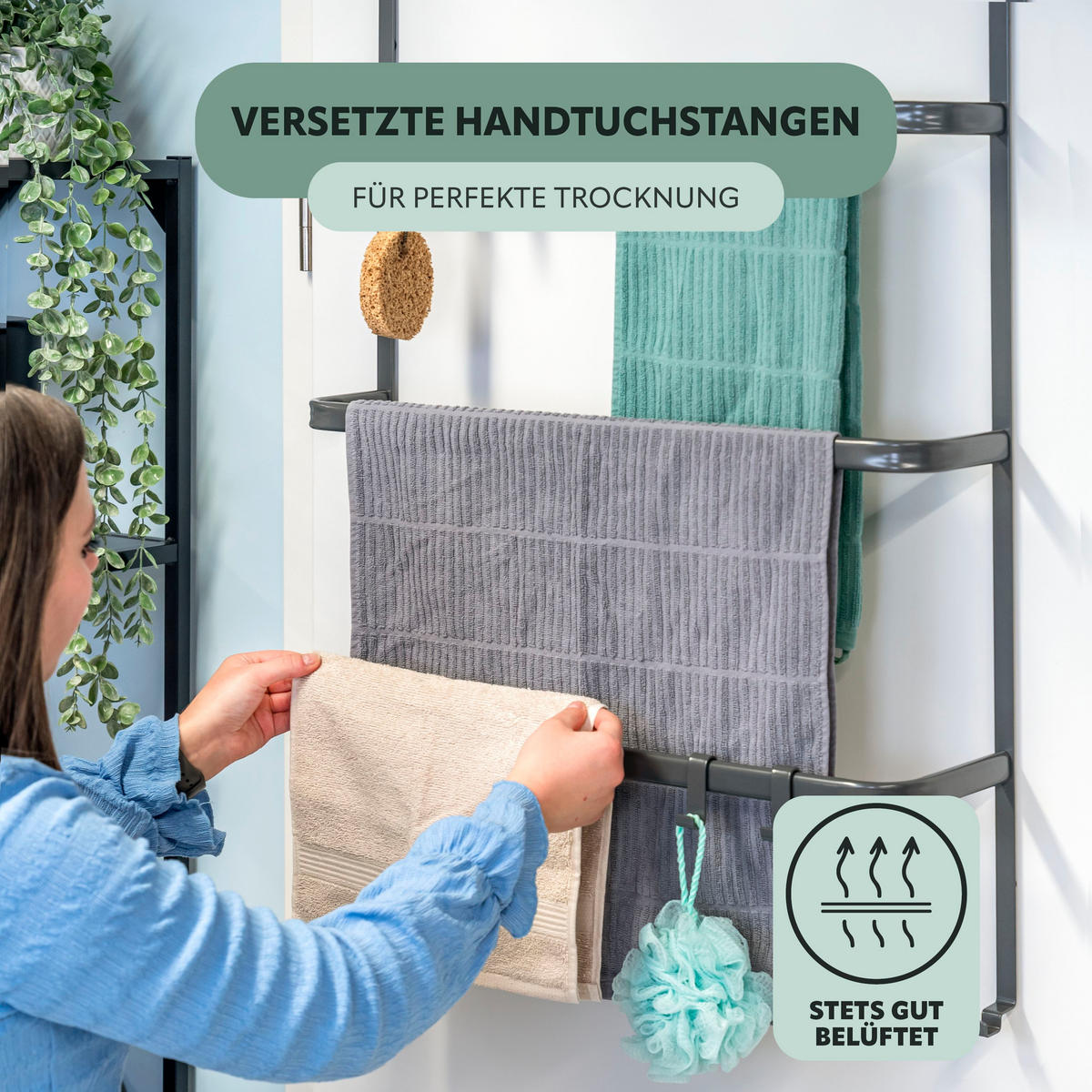 TÜR-HÄNGEREGAL, grau, Metall - Grau, Metall (65/86/17cm) - bremermann