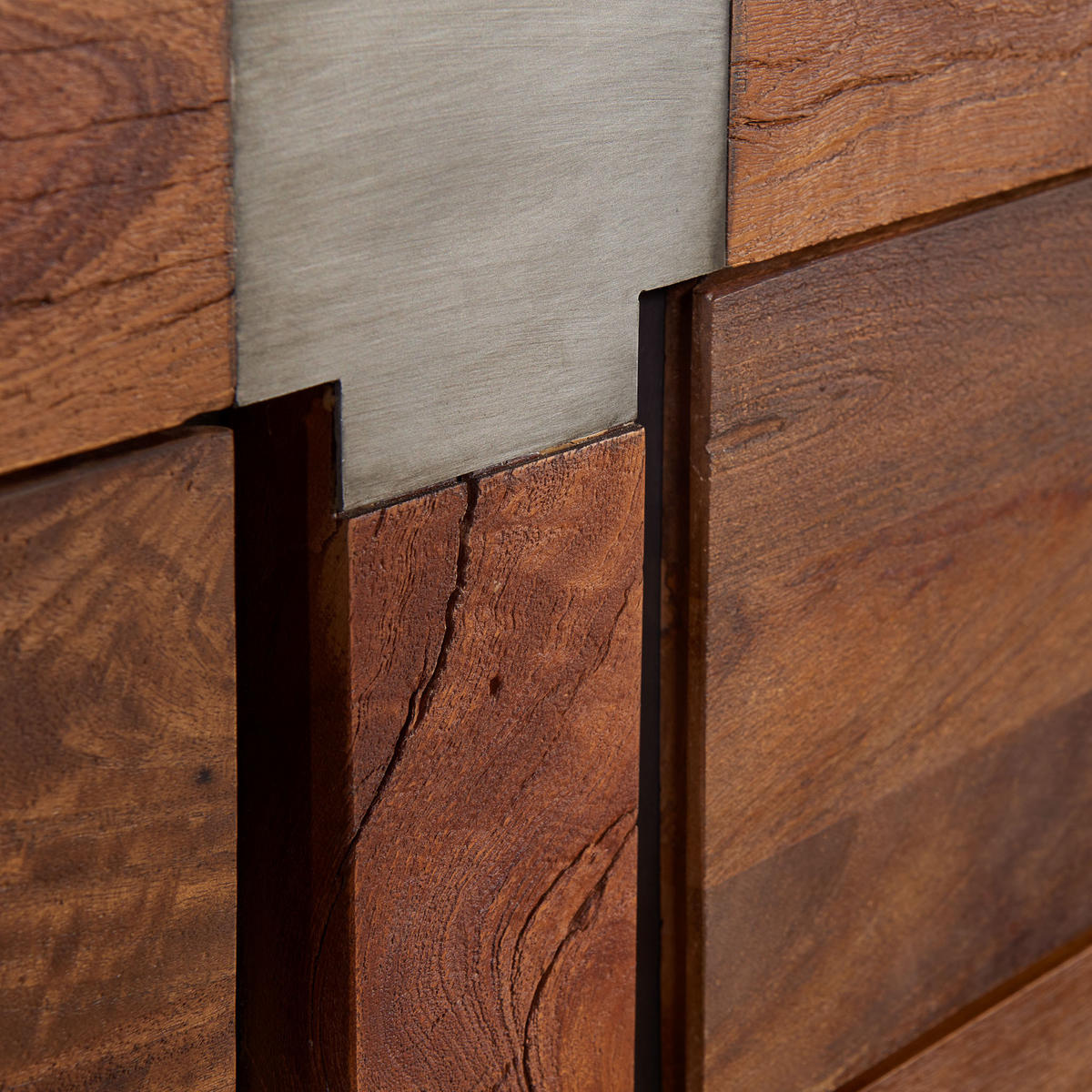 SIDEBOARD Mango 160x45x75 braun lackiert Amsterdam #10 - Braun, Holz (160/75/45cm) - Massivmoebel24