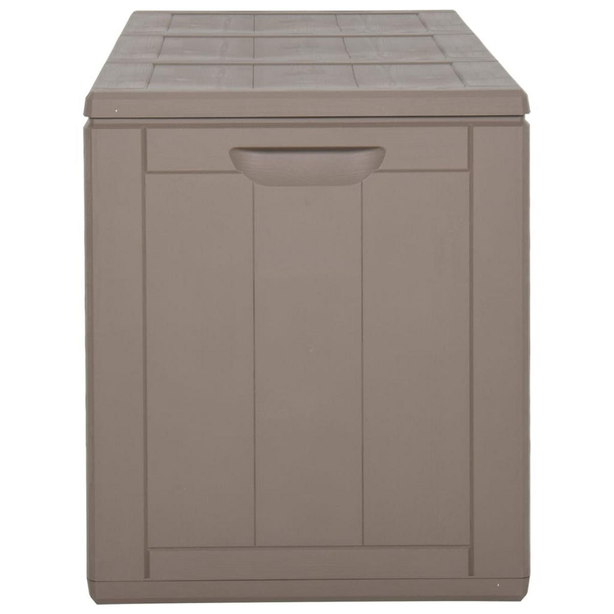 GARTEN-AUFBEWAHRUNGSBOX 270 L Braun PP-Holzoptik - Braun, Kunststoff (118.5/51/44.5cm) - furnicato