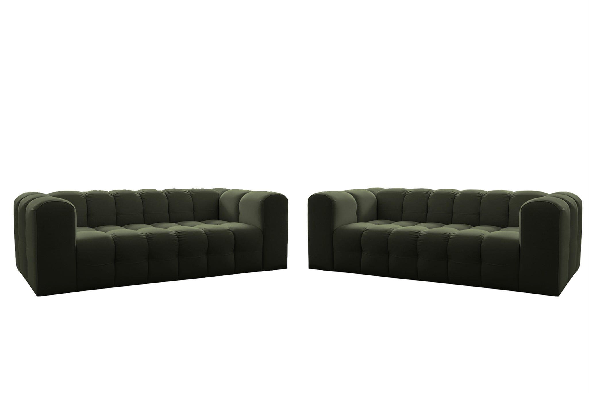 Fun Möbel Sofaset Grün 250x75x106 cm