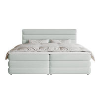 BOXBETT Alegre Hellgrau Chenille 140/200 cm - Hellgrau/Schwarz, Kunststoff/Textil (140/200cm) - Selsey