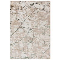 MAZOVIA TEPPICH NW01A - Beige, Ecru, Grün - 80 x 150 cm - Ecru/Beige, Textil (80/150cm) - Mazovia