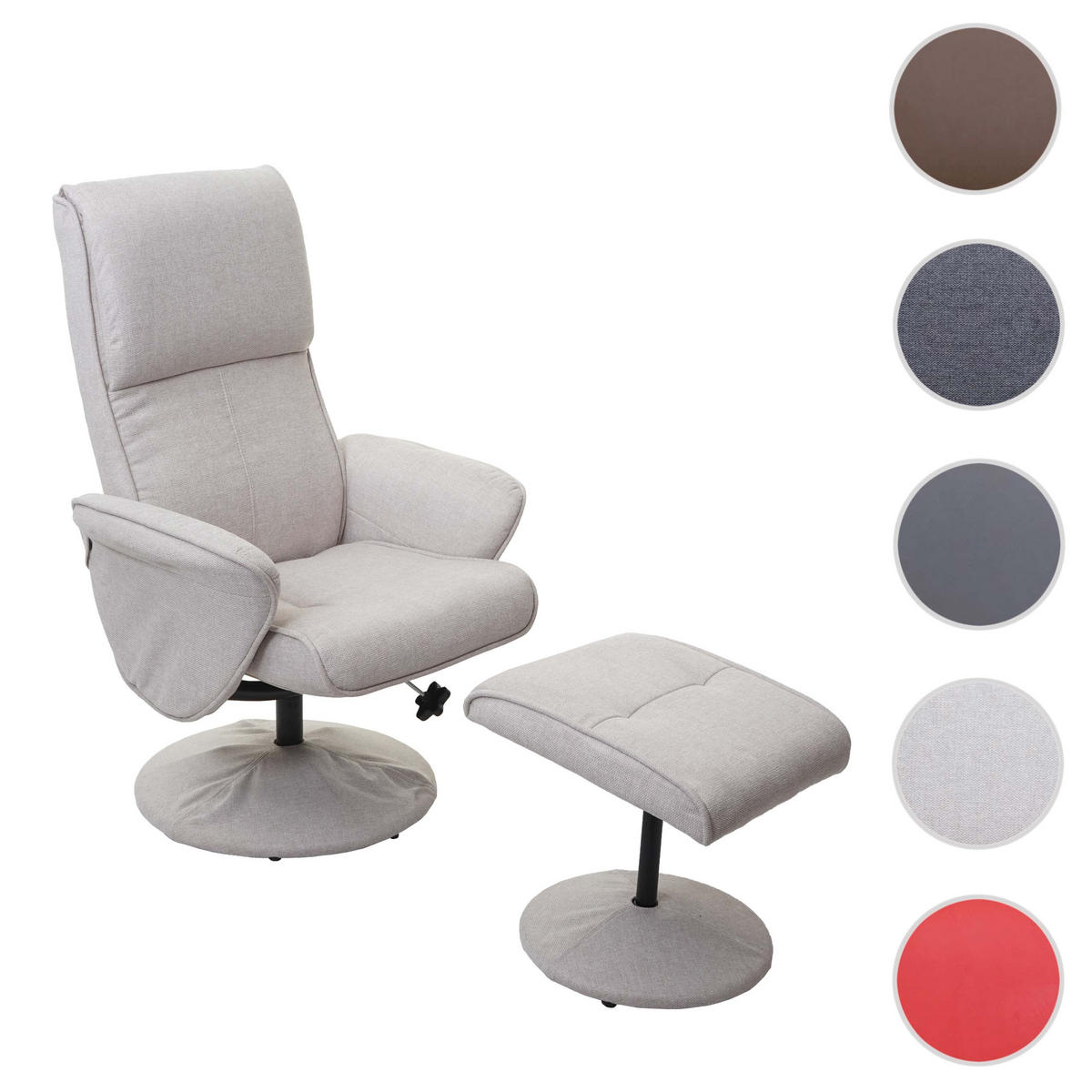 RELAXSESSEL Beige - Beige, Textil (75/114/125cm) - MCW