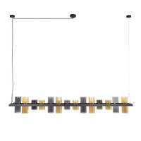 HÄNGELEUCHTE Cyli Schwarz 20/190/ 150 cm - Schwarz, Glas (20/190/150cm) - Hoyz Collection