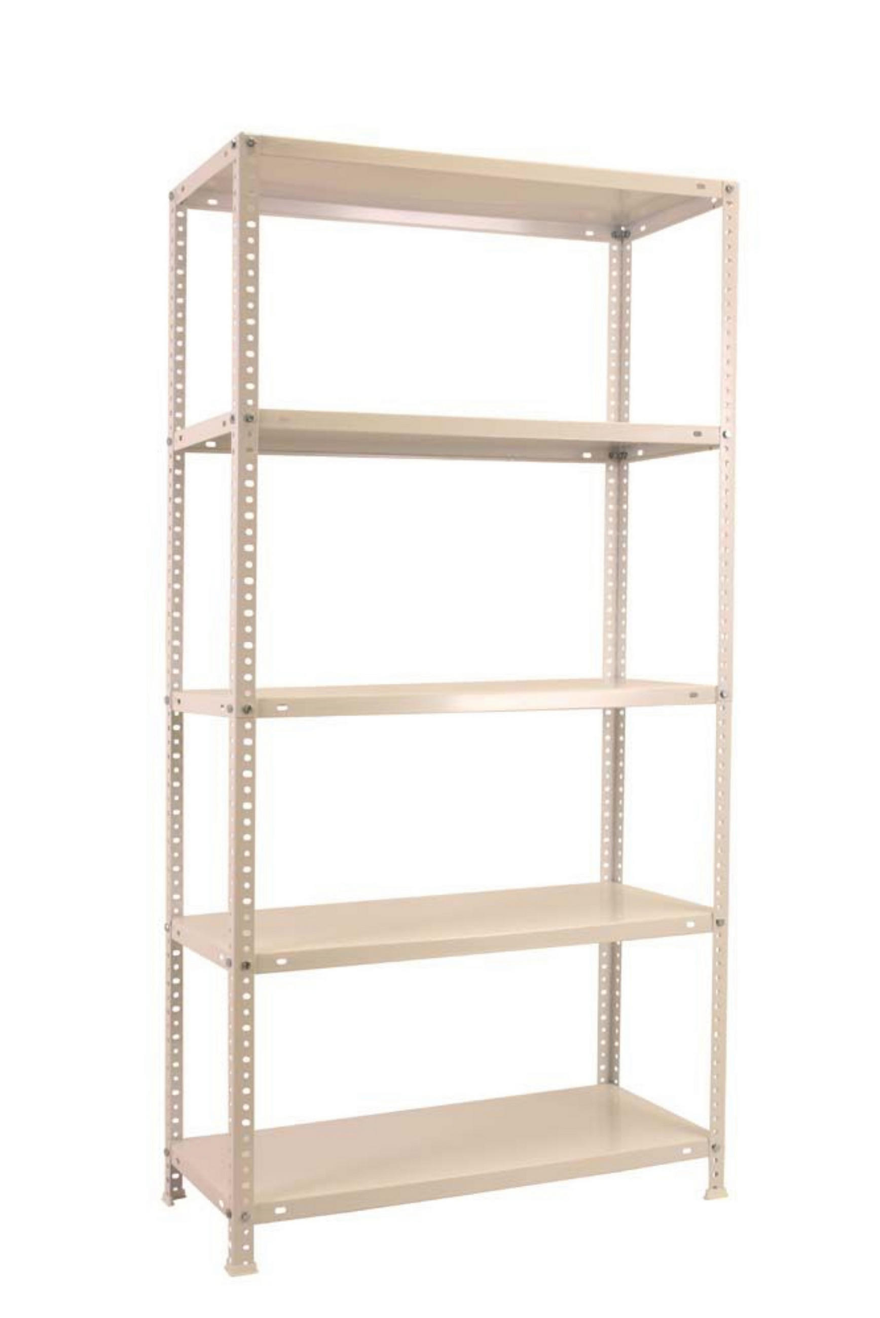 SCHRAUBREGAL PANDA TALL | HxBxT 200x110x30cm | 5 Fachböden | Fachlast 90kg | Weiß - Weiß, Metall (110/200/30cm) - PROREGAL