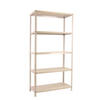 SCHRAUBREGAL PANDA TALL | HxBxT 200x110x30cm | 5 Fachböden | Fachlast 90kg | Weiß - Weiß, Metall (110/200/30cm) - PROREGAL