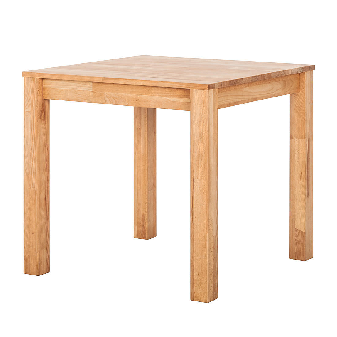 ESSTISCH rechteckig - Buche massiv - Buchefarben, Holz (80/80/75cm) - home24