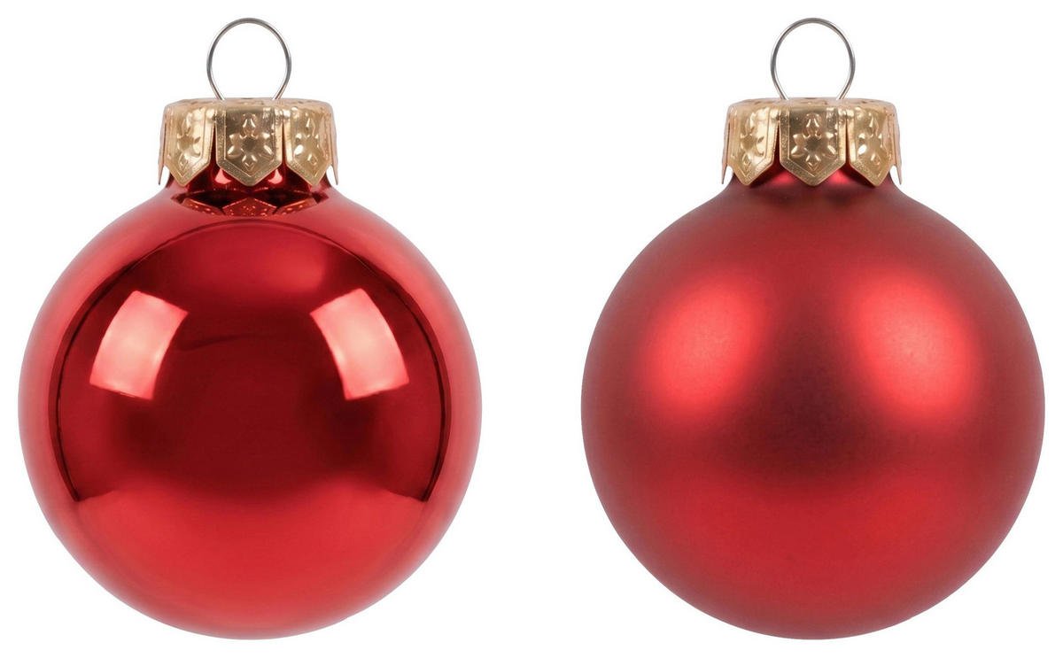 CHRISTBAUMKUGEL Noel Rot, 15-teilig - Rot, Glas (1/1/1cm) - Mömax
