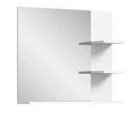 SPIEGEL Badezimmer weiß 80 cm, Wandspiegel mit Regal - Weiß, Holzwerkstoff/Metall (82/56/34cm) - Inn.Furn