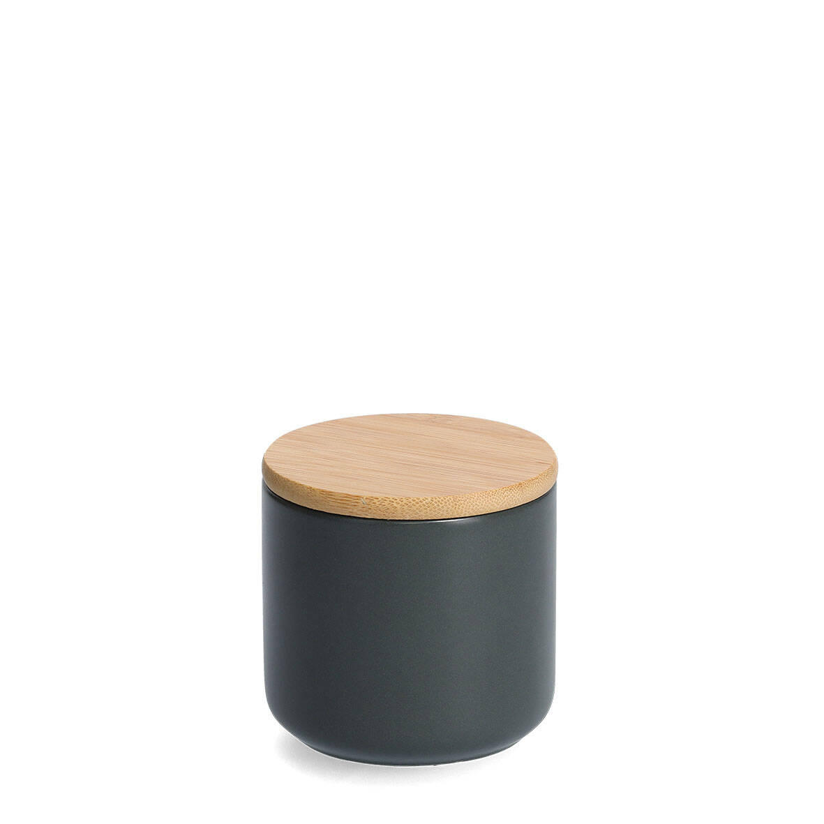 KERAMIKGLAS mit Deckel 180 ml - Anthrazit, Keramik (9/8.7/9cm)