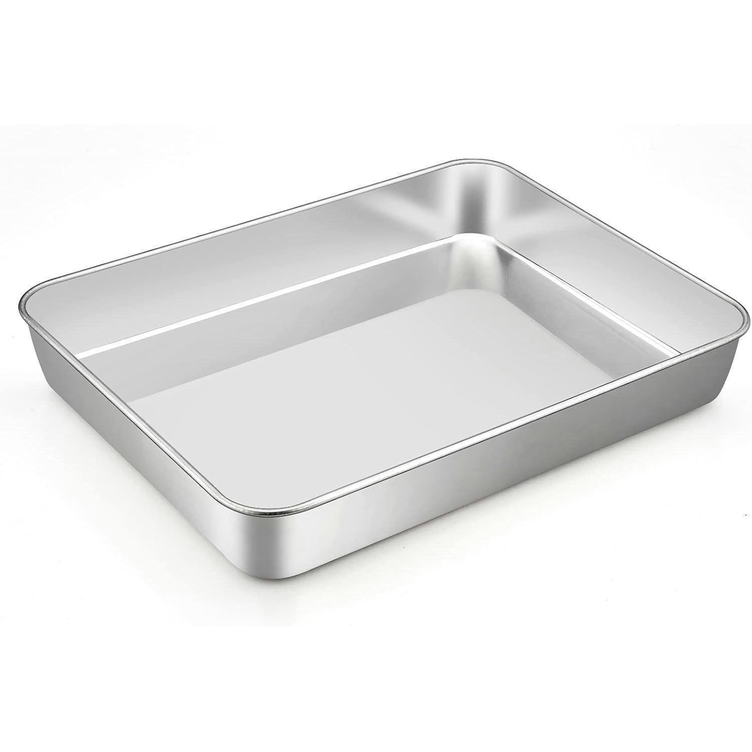 BACKBLECH Edelstahl 31,6 x 24,7 x 4,8 cm - Silberfarben, Metall (31.6/4.8/4.8cm)