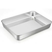 BACKBLECH Edelstahl 31,6 x 24,7 x 4,8 cm - Silberfarben, Metall (31.6/4.8/4.8cm)
