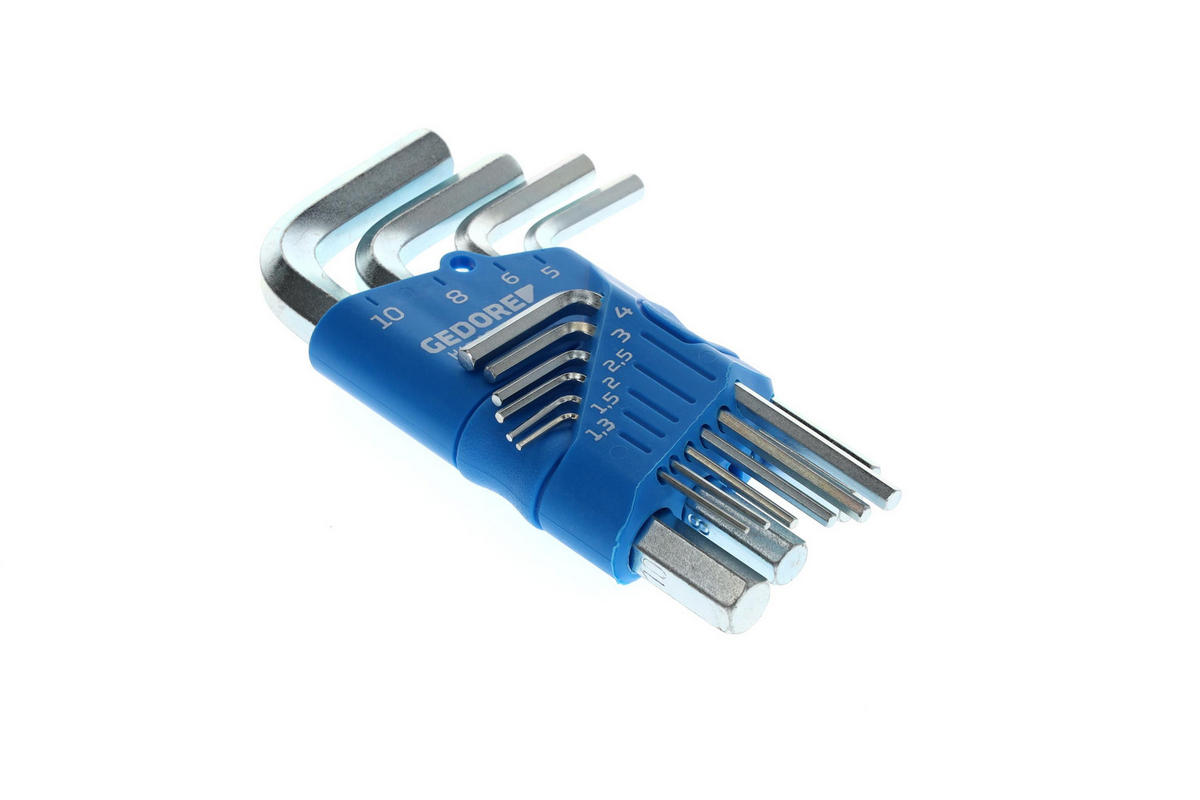 H 42-10 WINKELSCHRAUBENDREHER-SATZ IM HALTER 10-TEILIG 1,3-10 MM - Multicolor, Kunststoff/Metall (8/13cm) - Gedore