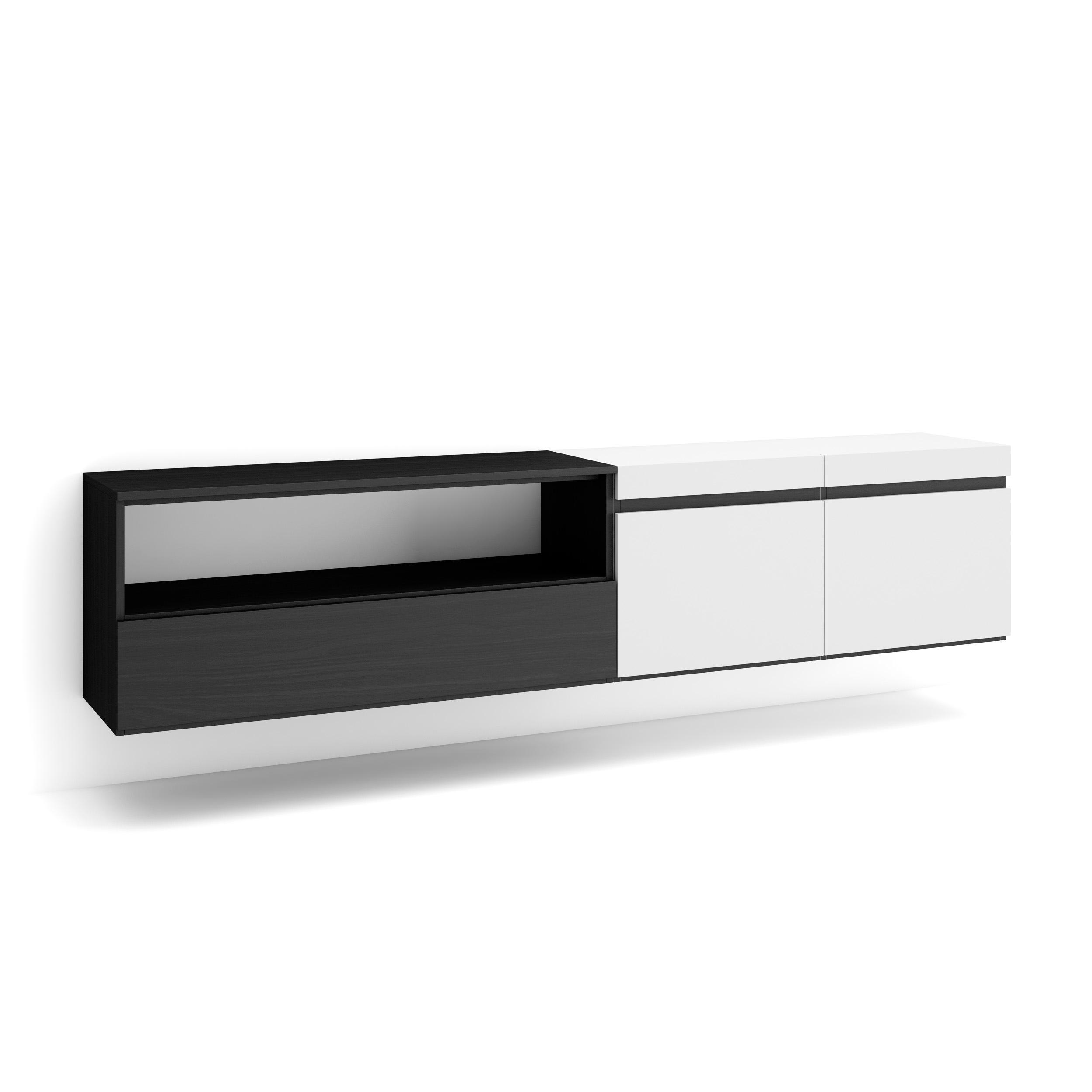 Skraut Home Lowboard Weiß 200x45x35 cm
