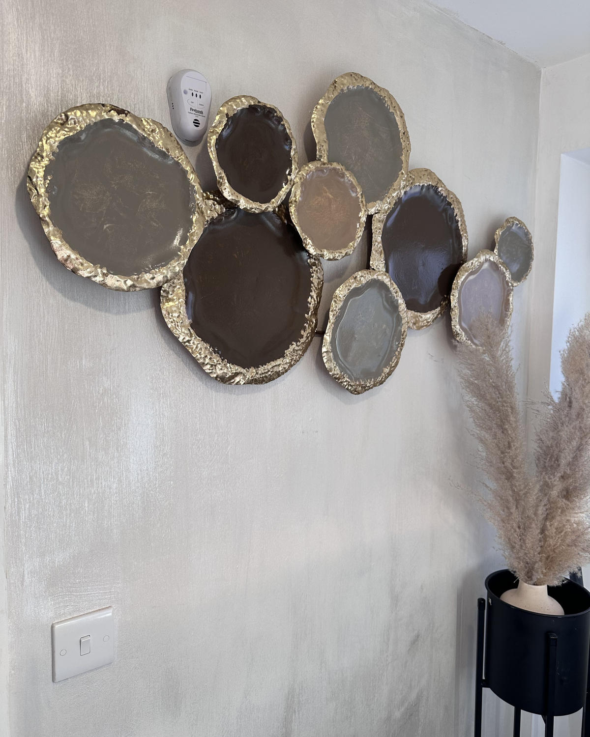 DECORAȚIUNE DE PERETE metal aurie Argon - auriu, metal (118/57/3cm) - Beliani