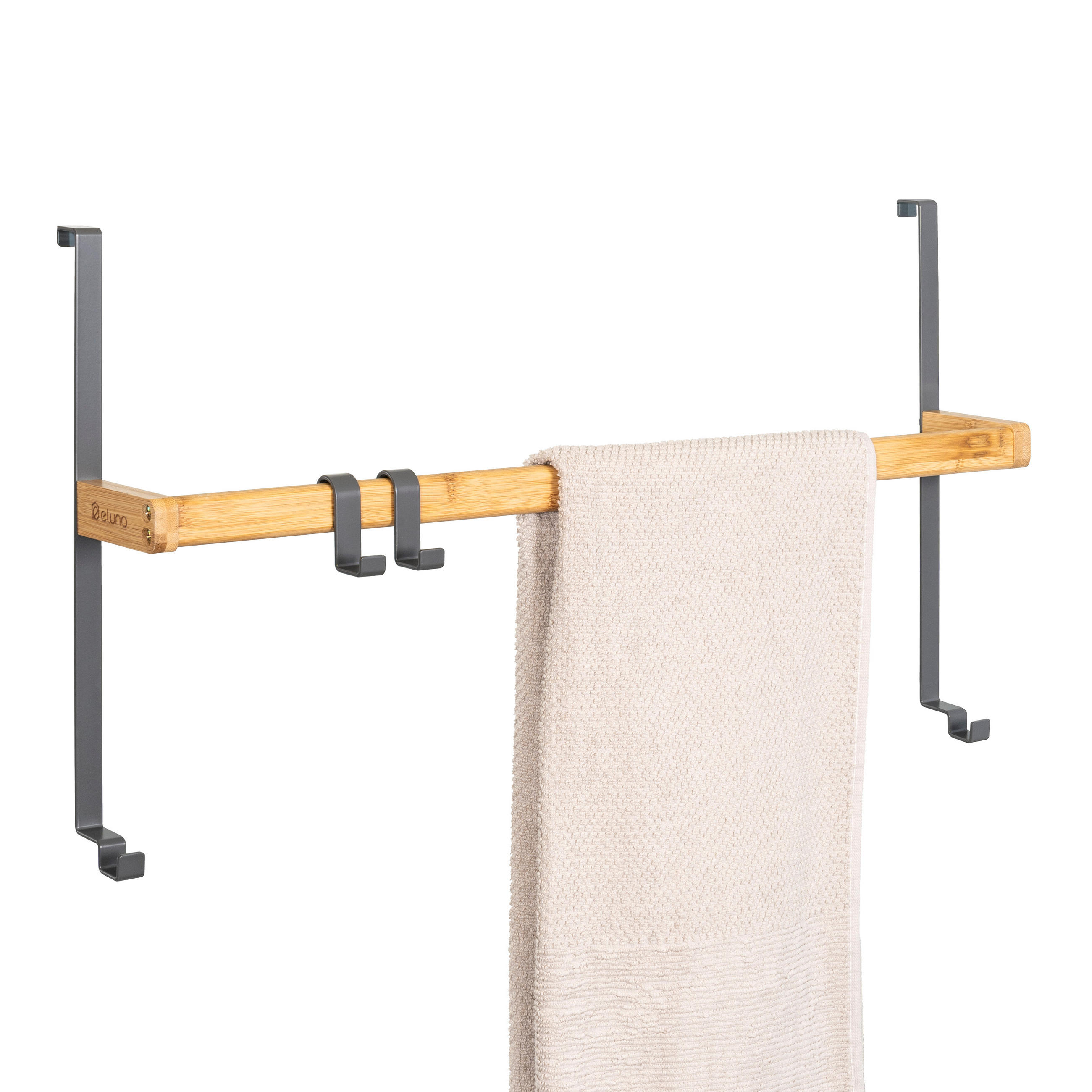 TÜR-HÄNGEREGAL, grau - Grau, Holz (65/36/9cm) - eluno