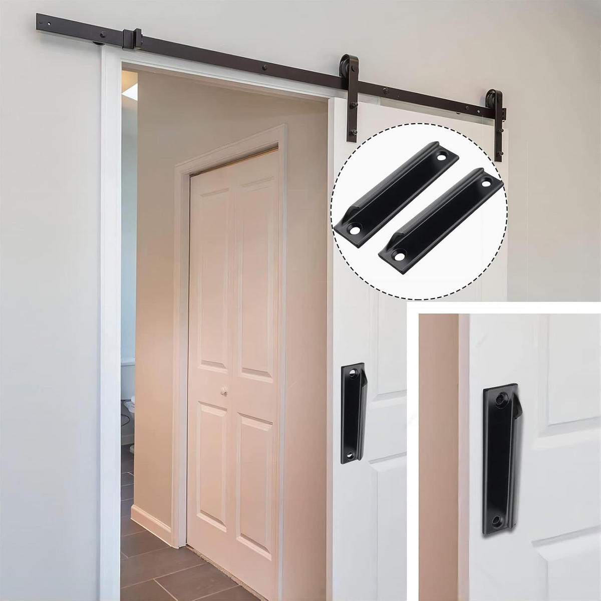 MÖBELGRIFF Schwarz 2er-Set 90 mm - Schwarz, Metall (2/2/9cm)