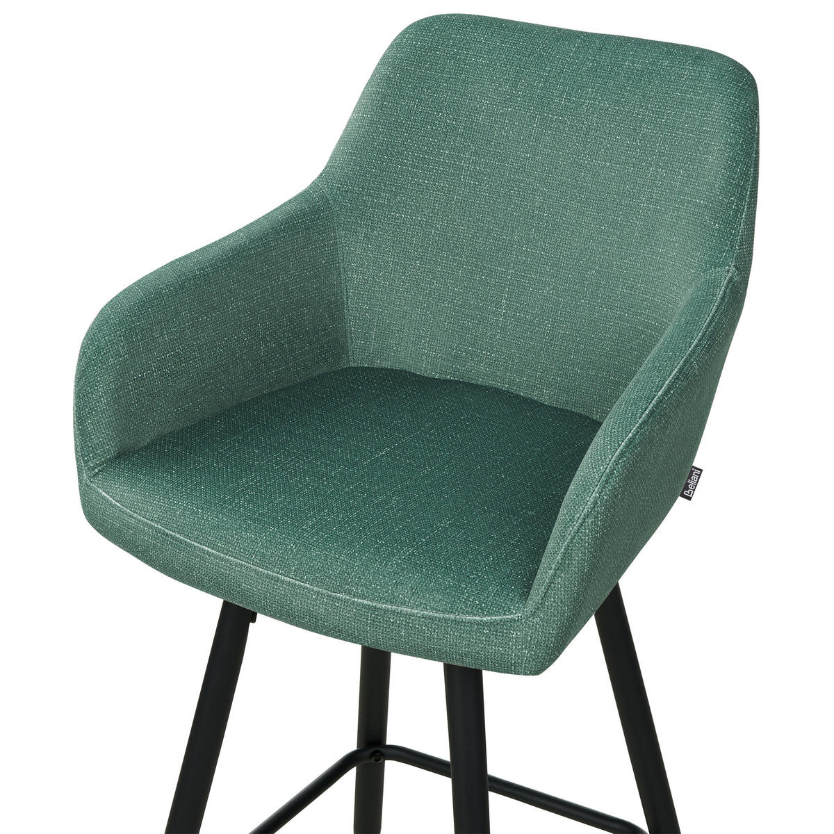 BÁRSZÉK 2 darabos Szett Bársony sötétzöld Casmalia - fekete/sötétzöld, textil (50/103/54cm) - Beliani