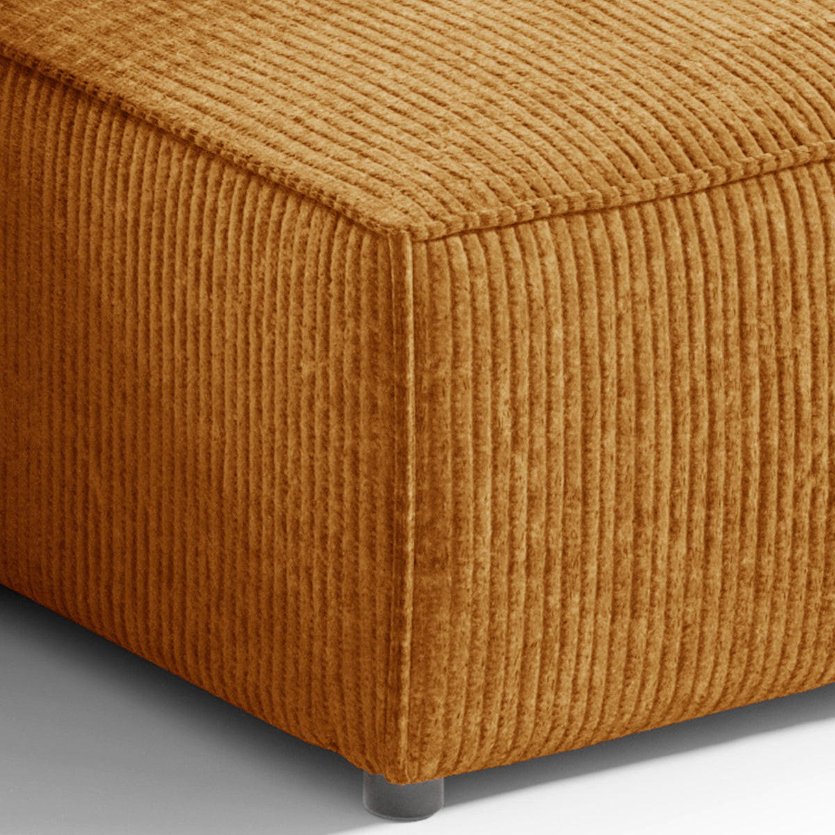 ECKSOFA Isaac 3 Sitzplätze Gelb - Gelb, Holz (257/148cm) - Petits-meubles
