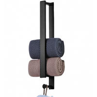 HANDTUCHSTANGE , Selbstklebender, 40 cm - Schwarz, Metall (5/6.5/40cm) - BELZ