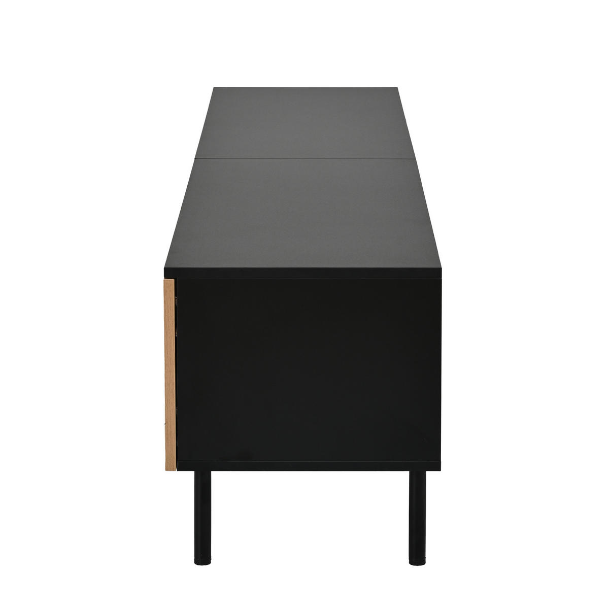 TV-SCHRANK 180cm Schubladen Türen Schwarz Holzoptik Lowboard - Multicolor, Holzwerkstoff (180/45/40cm) - FLIEKS