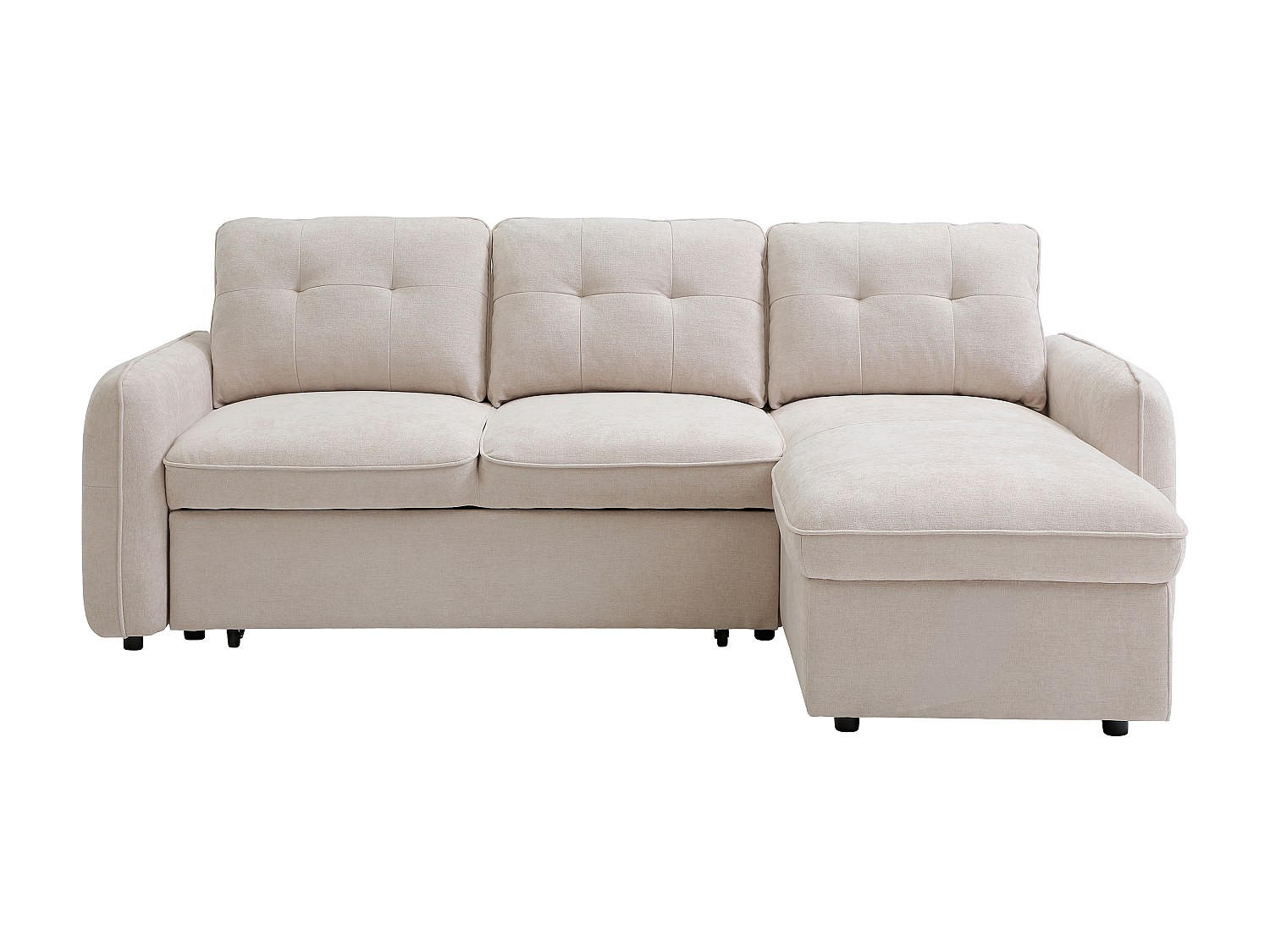 Vente-Unique Schlafsofa Beige 236x89x158 cm