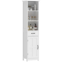 HOCHSCHRANK DE-12467 40/30/164 cm mit Schublade Weiß - Weiß, Holzwerkstoff (30/164/40cm) - ComfortXL